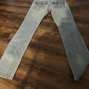 MEK Light Blue Women's Boot Cut Jeans